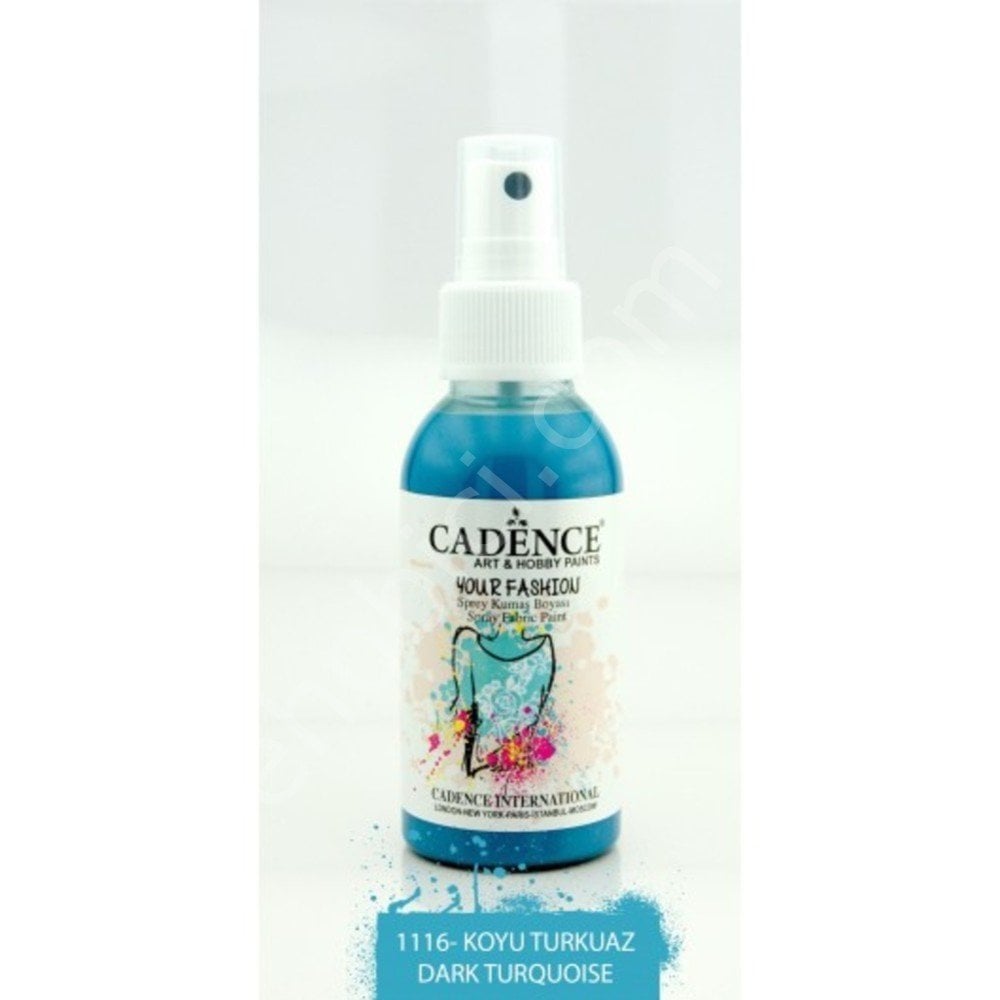 Cadence Your Fashion Sprey Kumaş Boyası - 1116 Koyu Turkuaz