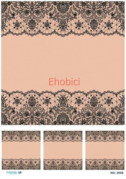 Diamond Pirinç Dekopaj Kağıdı - 2948