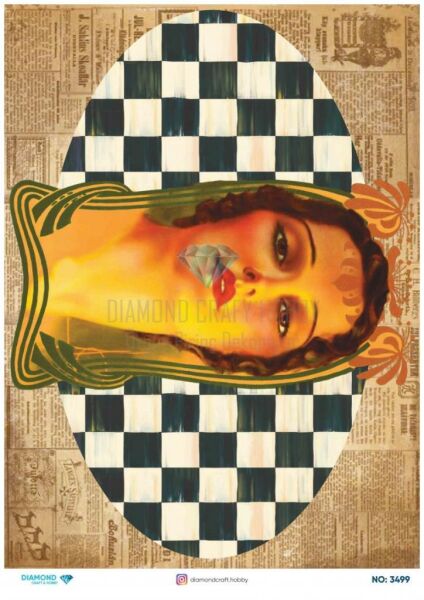 Diamond Pirinç Dekopaj Kağıdı - 3499