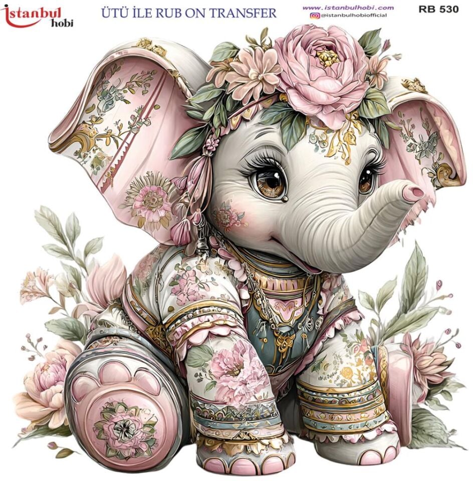 Ütü ile Rub On Transfer Kağıdı 30x30cm RB-530