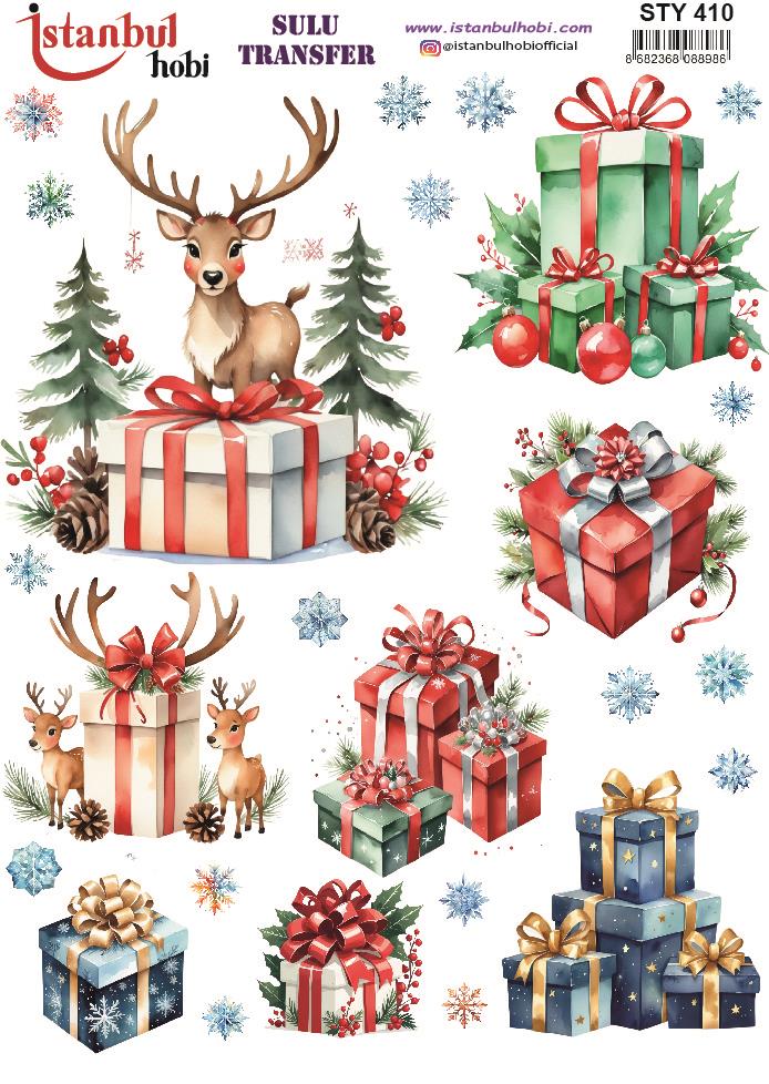 Yılbaşı Sulu Transfer 25x35cm STY410
