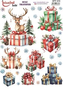 Yılbaşı Sulu Transfer 25x35cm STY410