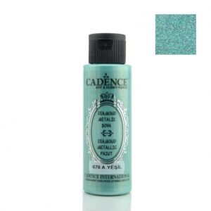 Cadence Diamond Metalik Boya 678 Açık Yeşil 70ML