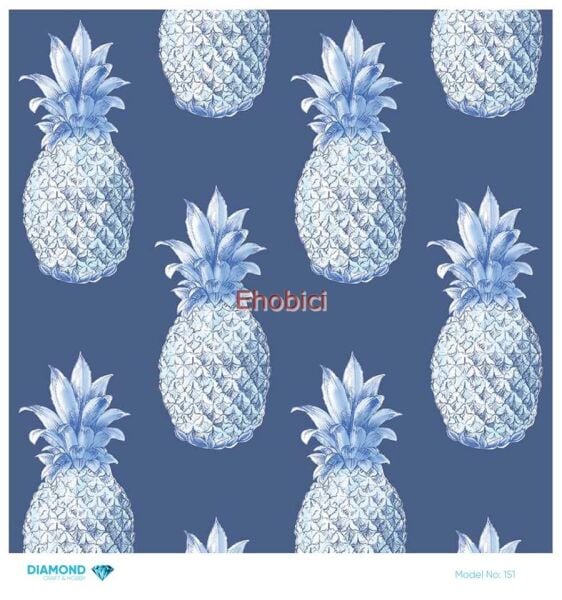 Diamond Pirinç Dekopaj Kağıdı - 151 - 30x30