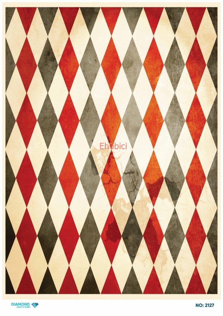 Diamond Pirinç Dekopaj Kağıdı - 2127