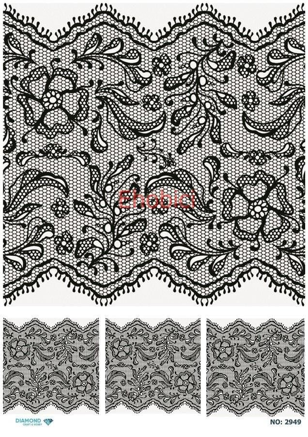 Diamond Pirinç Dekopaj Kağıdı - 2949