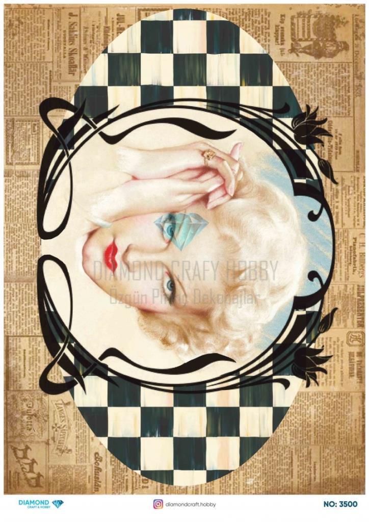 Diamond Pirinç Dekopaj Kağıdı - 3500