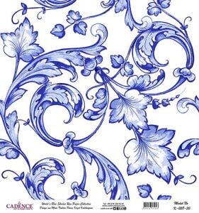 Dünyanın Mavi Tonları Pirinç Dekopaj Kağıdı - K-028