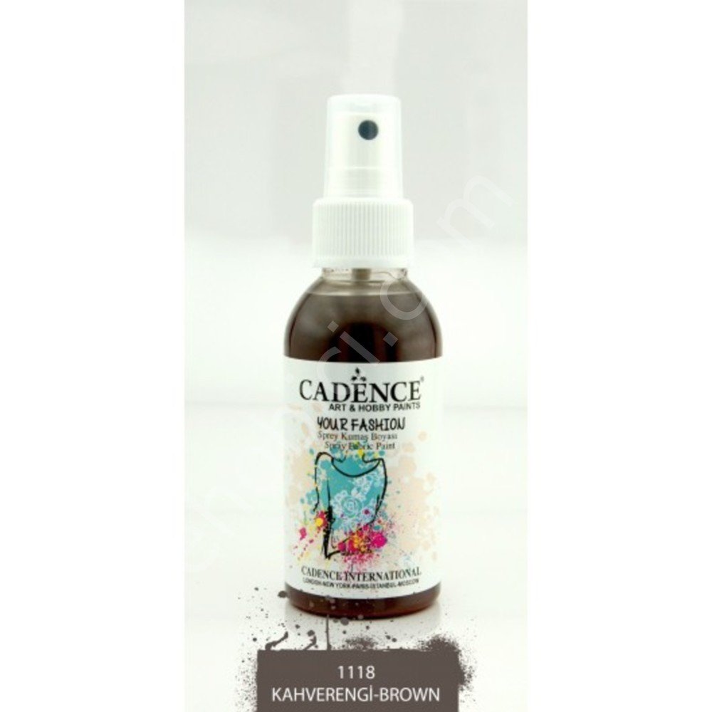 Cadence Your Fashion Sprey Kumaş Boyası - 1118 Kahverengi