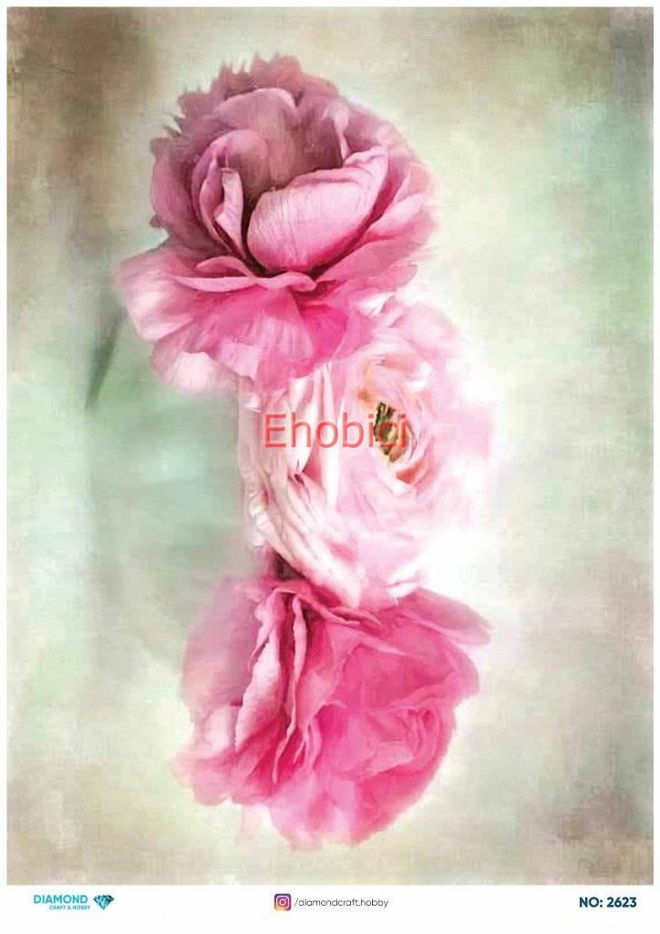 Diamond Pirinç Dekopaj Kağıdı - 2623