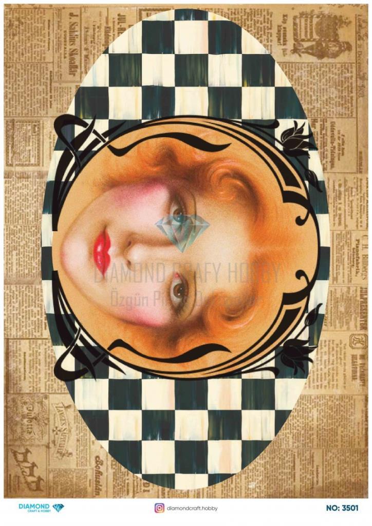 Diamond Pirinç Dekopaj Kağıdı - 3501