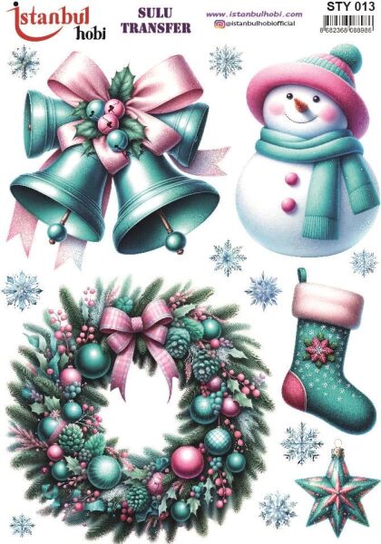 Yılbaşı Sulu Transfer 25x35cm STY013