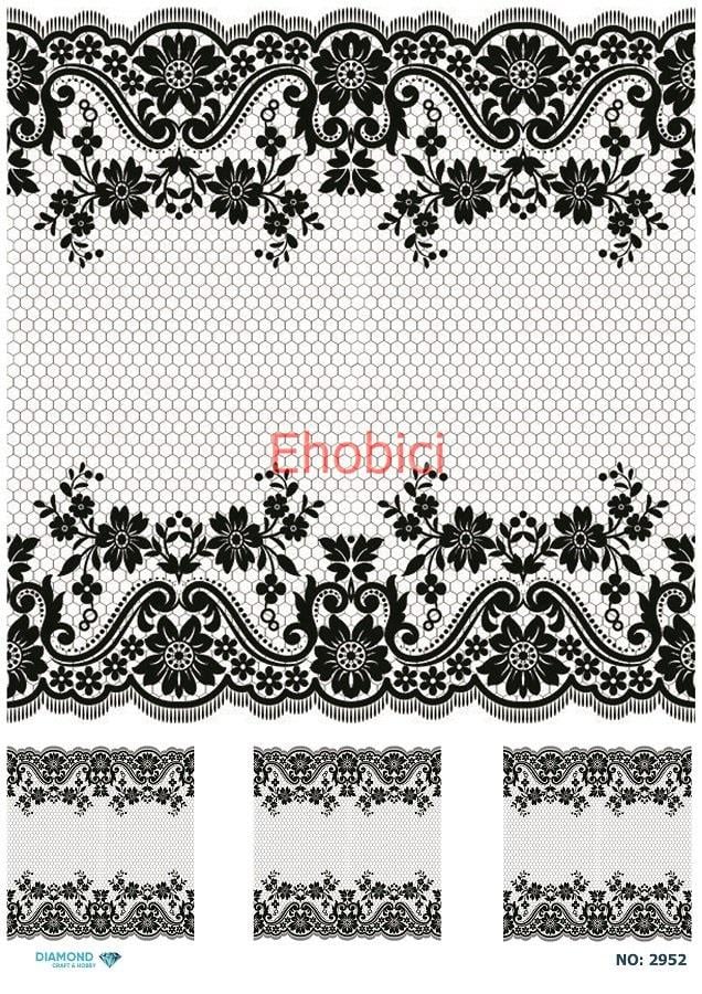 Diamond Pirinç Dekopaj Kağıdı - 2952