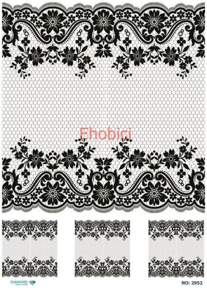 Diamond Pirinç Dekopaj Kağıdı - 2952