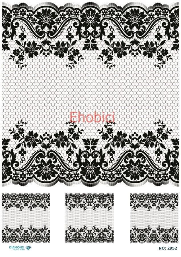 Diamond Pirinç Dekopaj Kağıdı - 2952