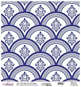 Dünyanın Mavi Tonları Pirinç Dekopaj Kağıdı - K-030