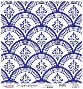 Dünyanın Mavi Tonları Pirinç Dekopaj Kağıdı - K-030