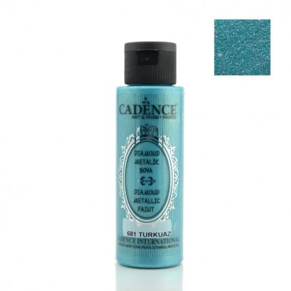 Cadence Diamond Metalik Boya 681 Turkuaz 70ml