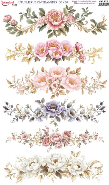 Ütü İle Rub On Transfer Kağıdı 30x50cm CK176