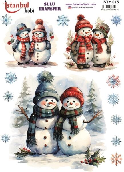 Yılbaşı Sulu Transfer 25x35cm STY015
