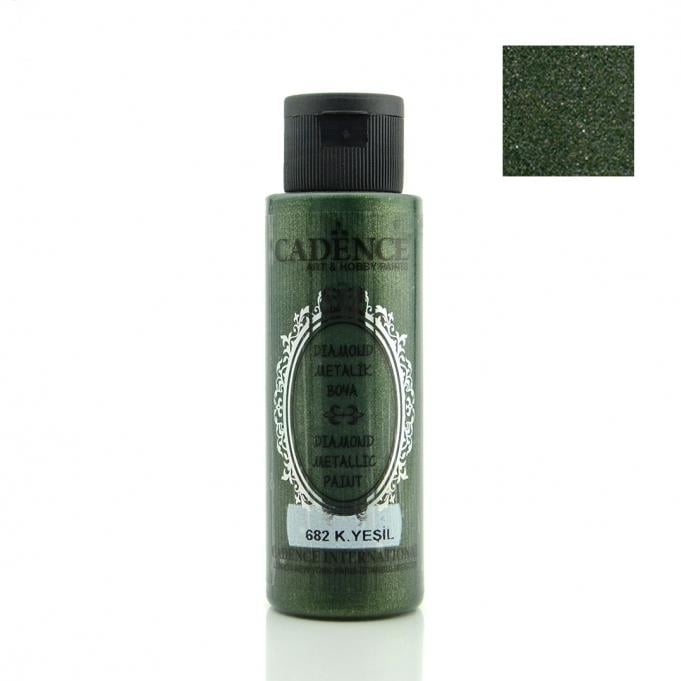 Cadence Diamond Metalik Boya 682 Koyu Yeşil 70ml