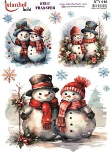 Yılbaşı Sulu Transfer 25x35cm STY016