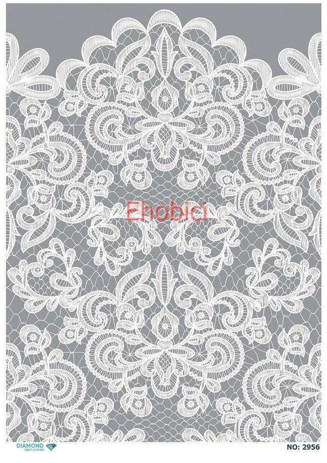 Diamond Pirinç Dekopaj Kağıdı - 2956