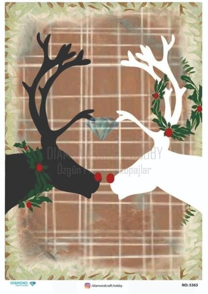 Diamond Pirinç Dekopaj Kağıdı - 5363