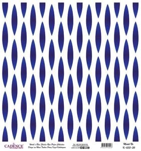 Dünyanın Mavi Tonları Pirinç Dekopaj Kağıdı - K-033