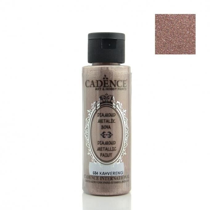 Cadence Diamond Metalik Boya 684 Kahverengi 70ml