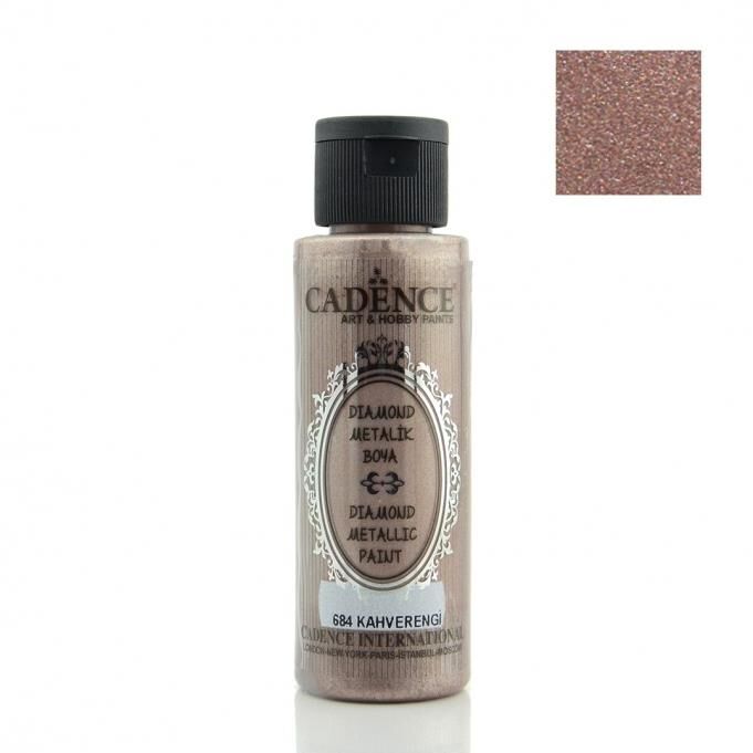 Cadence Diamond Metalik Boya 684 Kahverengi 70ml