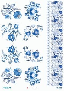 Diamond Pirinç Dekopaj Kağıdı - 3592