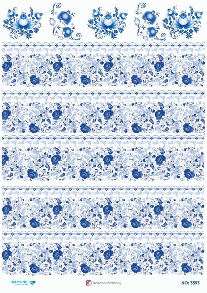 Diamond Pirinç Dekopaj Kağıdı - 3593