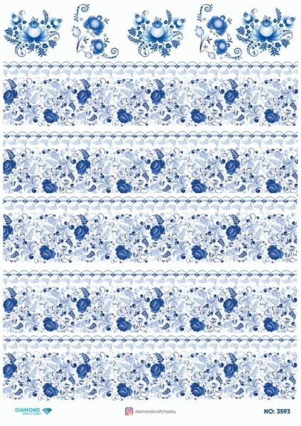 Diamond Pirinç Dekopaj Kağıdı - 3593