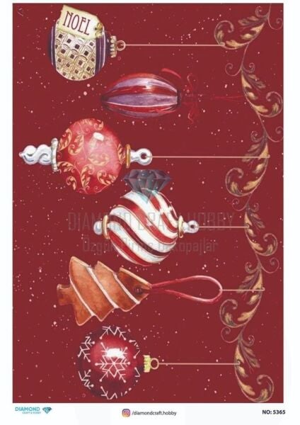 Diamond Pirinç Dekopaj Kağıdı - 5365