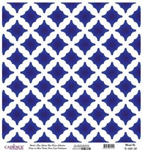 Dünyanın Mavi Tonları Pirinç Dekopaj Kağıdı - K-035