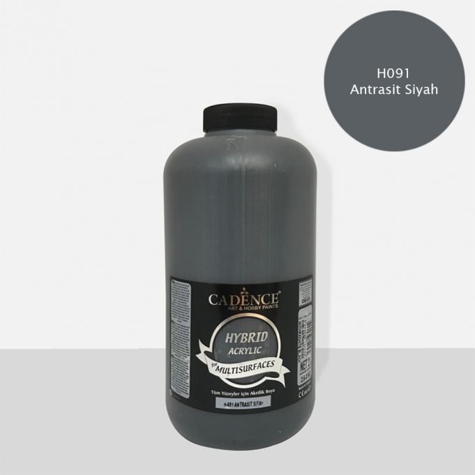 Cadence Hibrit Multisurface Boya 2000ml H-091 Antrasit Siyah (3 Kg)