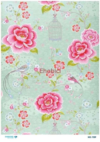 Diamond Pirinç Dekopaj Kağıdı - 1159