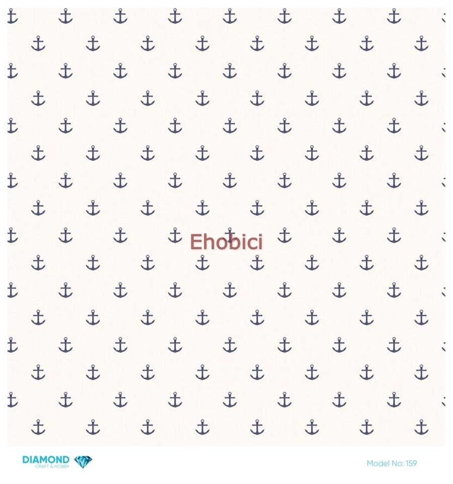 Diamond Pirinç Dekopaj Kağıdı - 159 - 30x30