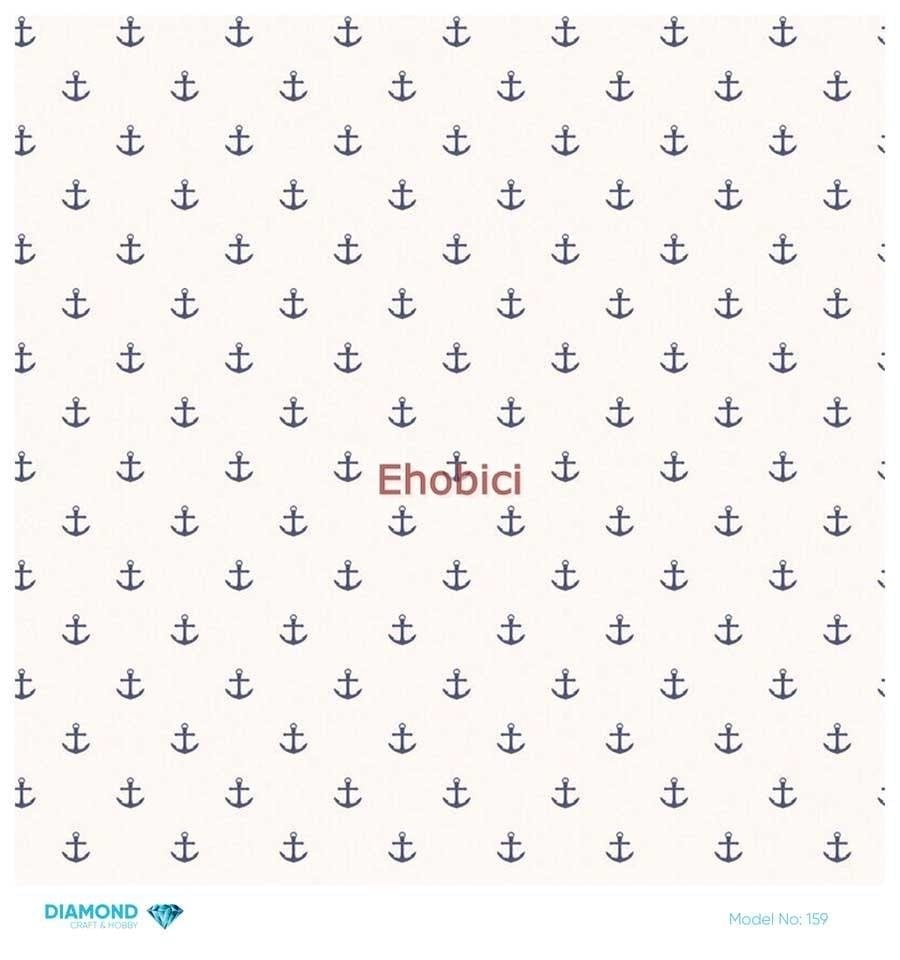 Diamond Pirinç Dekopaj Kağıdı - 159 - 30x30