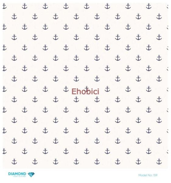 Diamond Pirinç Dekopaj Kağıdı - 159 - 30x30