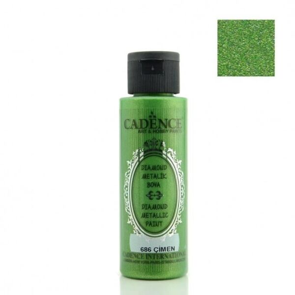 Cadence Diamond Metalik Boya 686 Çimen 70ml