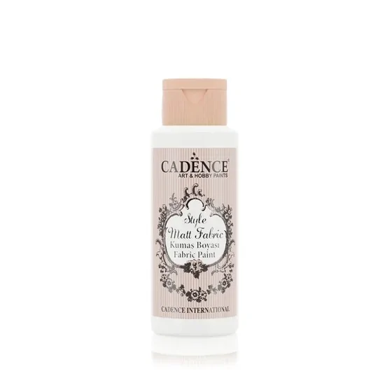 Cadence Style Mat Kumaş Boyası - 601 Beyaz 59ml
