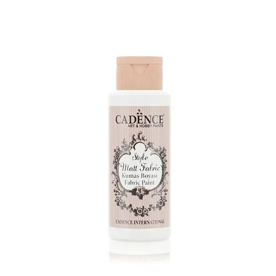 Cadence Style Mat Kumaş Boyası - 601 Beyaz 59ml
