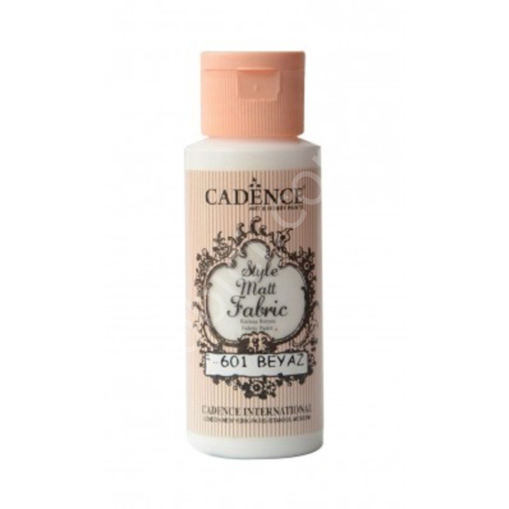 Cadence Style Mat Kumaş Boyası - 601 Beyaz 59ml