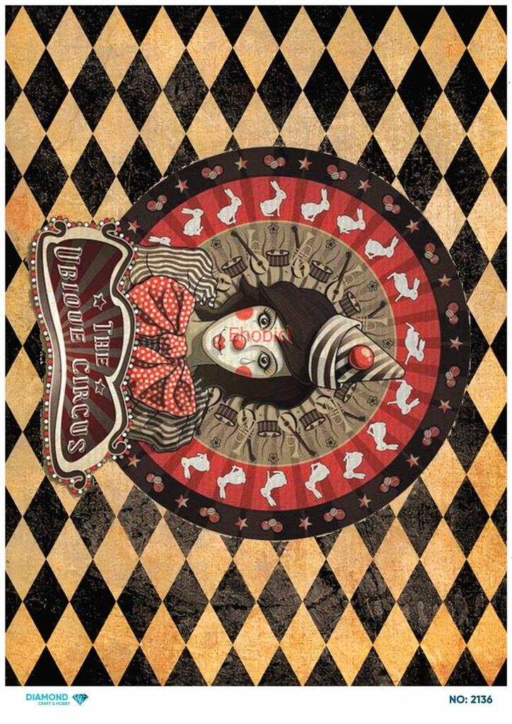 Diamond Pirinç Dekopaj Kağıdı - 2136