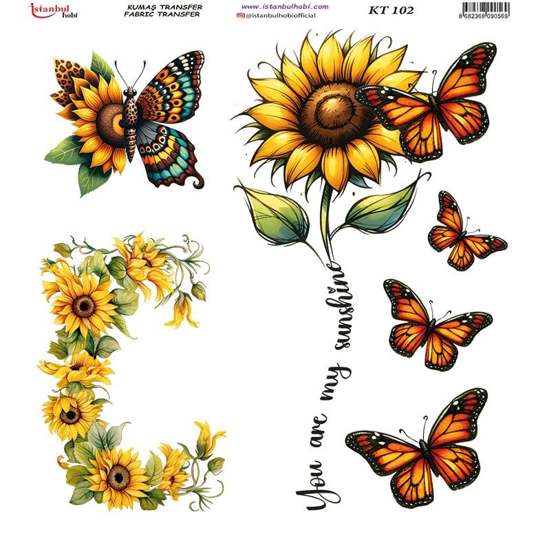 Kumaş Transfer Kağıdı 20x20cm KT-102