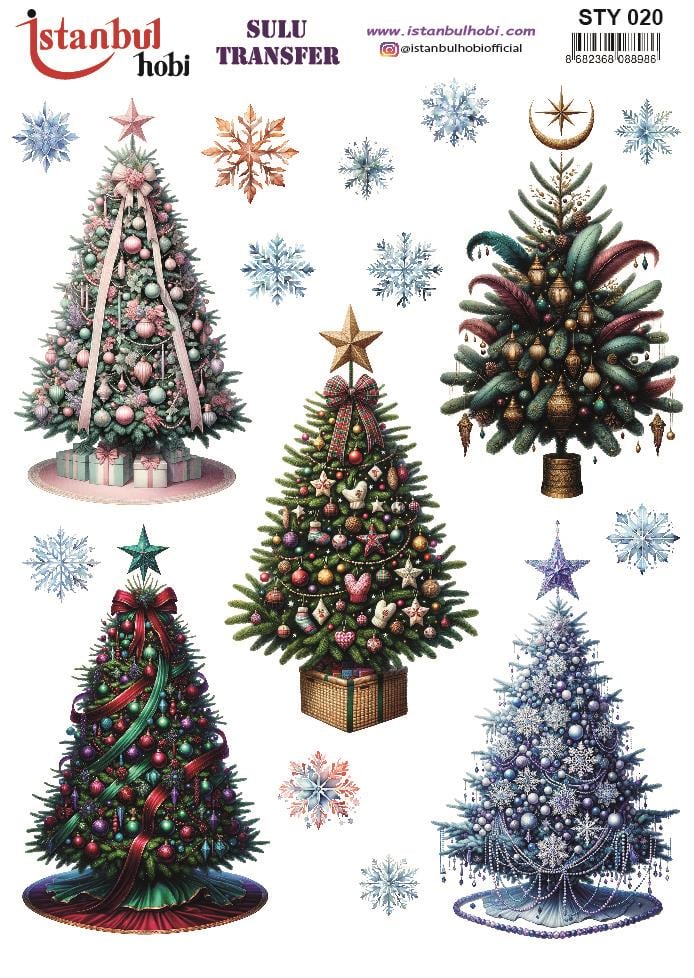 Yılbaşı Sulu Transfer 25x35cm STY020