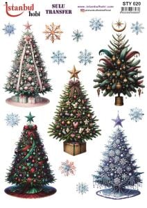 Yılbaşı Sulu Transfer 25x35cm STY020