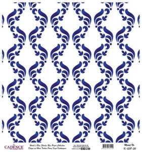 Dünyanın Mavi Tonları Pirinç Dekopaj Kağıdı - K-038